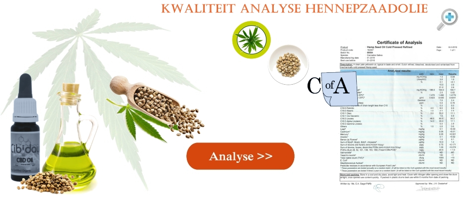 Labtest Kwaliteit Analyse Hennepzaadolie