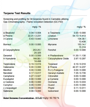 Pineapple Express Terpenenprofiel Labtest